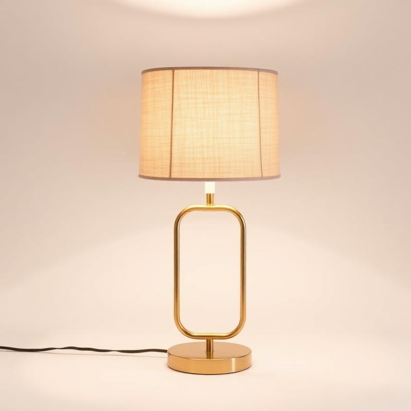 Sculpted Brass Lamp